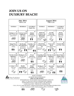 join us on duxbury beach!