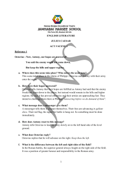 ENGLISH LITERATURE JULIUS CAESAR ACT 5 SCENE 1