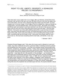 Right to Life, Liberty, Property