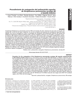 Procedimiento de conjugaci&oacute;n del polisac&aacute;rido