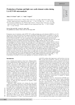 Production of barium and light rare earth element oxides during LA