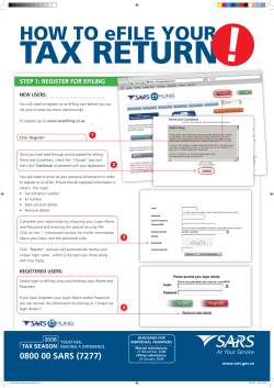 HOW TO eFILE YOUR TAX RETURN
