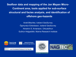 Seafloor data and mapping of the Jan Mayen Micro