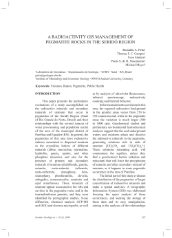 a radioactivity gis management of pegmatite rocks in the