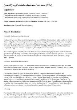 Quantifying Coastal emissions of methane (CH4)