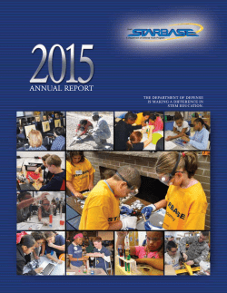 2015 STARBASE Annual Report
