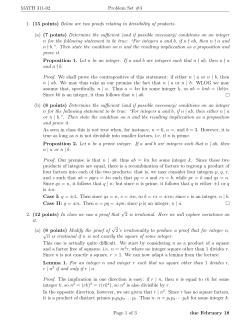 MATH 311-02 Problem Set #3 1. (15 points) Below are two proofs
