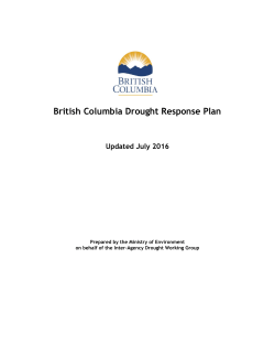 Read the British Columbia Drought Response Plan