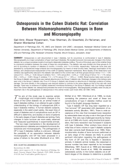 Osteoporosis in the Cohen Diabetic Rat: Correlation