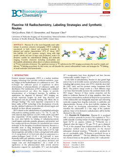 Fluorine-18 Radiochemistry, Labeling Strategies