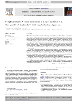 Complex mixtures: A critical examination of a paper by