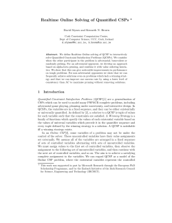 Realtime Online Solving of Quantified CSPs
