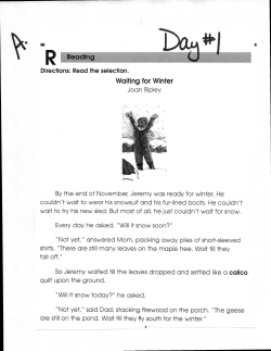 R Reading Waiting for Winter