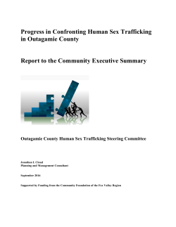 Progress in Confronting Human Sex Trafficking in Outagamie