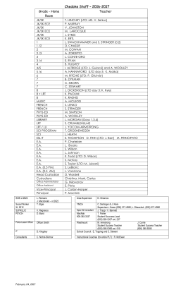 Organization - Janet Lee School &ndash; 2005-06