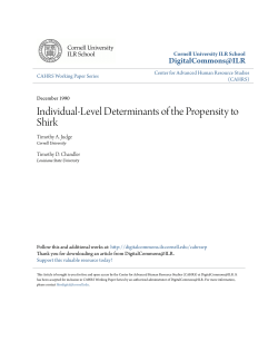 Individual-Level Determinants of the Propensity to Shirk