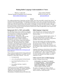 Making Ballot Language Understandable to Voters