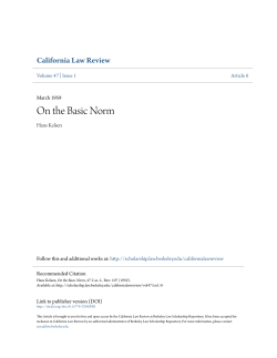 On the Basic Norm - Berkeley Law Scholarship Repository