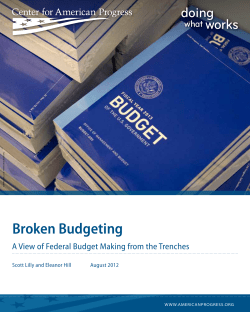 Broken Budgeting - Center for American Progress