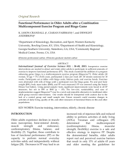 Functional Performance in Older Adults After a Combination