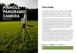 PINHOLE PANORAMIC CAMERA