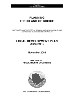 PLANNING THE ISLAND OF CHOICE LOCAL DEVELOPMENT PLAN