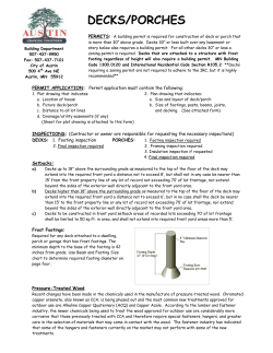 decks/porches - City of Austin, Mn