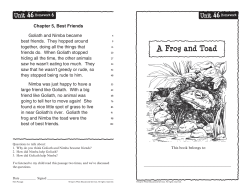 A Frog and Toad