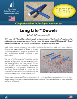 Long Life&trade; Dowels