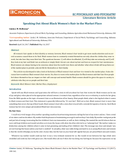 Speaking Out About Black Women`s Hair in the Market