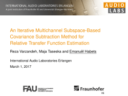 An Iterative Multichannel Subspace
