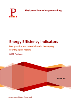 Energy Efficiency Indicators