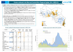 Cholera outbreak in the West and Central Africa: Regional
