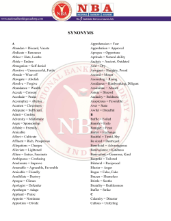 synonyms - PrepMasters