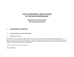 fy2011 departmental annual report of continuous improvement