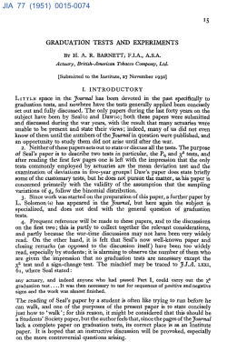 JIA 77 (1951) 0015-0074 - Institute and Faculty of Actuaries