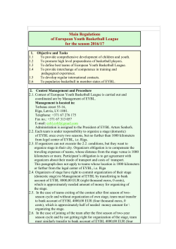 Regulations ENG - European Youth Basketball League