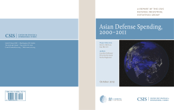Asian Defense Spending, 2000-2011