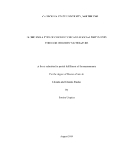 chicana/o social movements through children`s literature