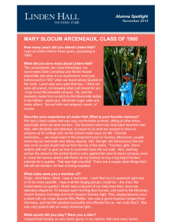 MARY SLOCUM ARCENEAUX `60&mdash;Nov. 2015