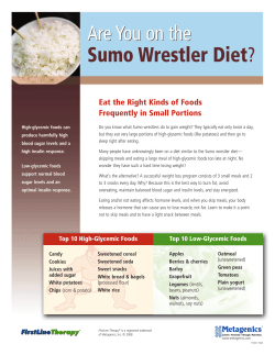 Are You on the Sumo Wrestler Diet?