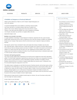 Is Radiation as Dangerous as Previously Believed?