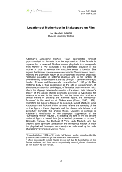 Locations of Motherhood in Shakespeare on Film