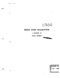 Being John Malkovich