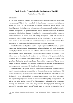 Funds Transfer Pricing in Banks