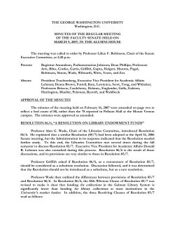 March 9, 2007 - The George Washington University