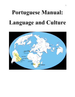 Portuguese Manual: Language and Culture