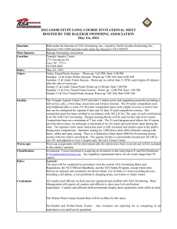 2012 GOOD STUFF LONG COURSE INVITATIONAL MEET