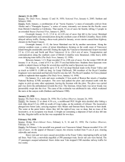 January 11-14, 1950 - Ministry of Forests, Lands and Natural