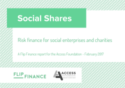 Social Shares - Access - The Foundation for Social Investment